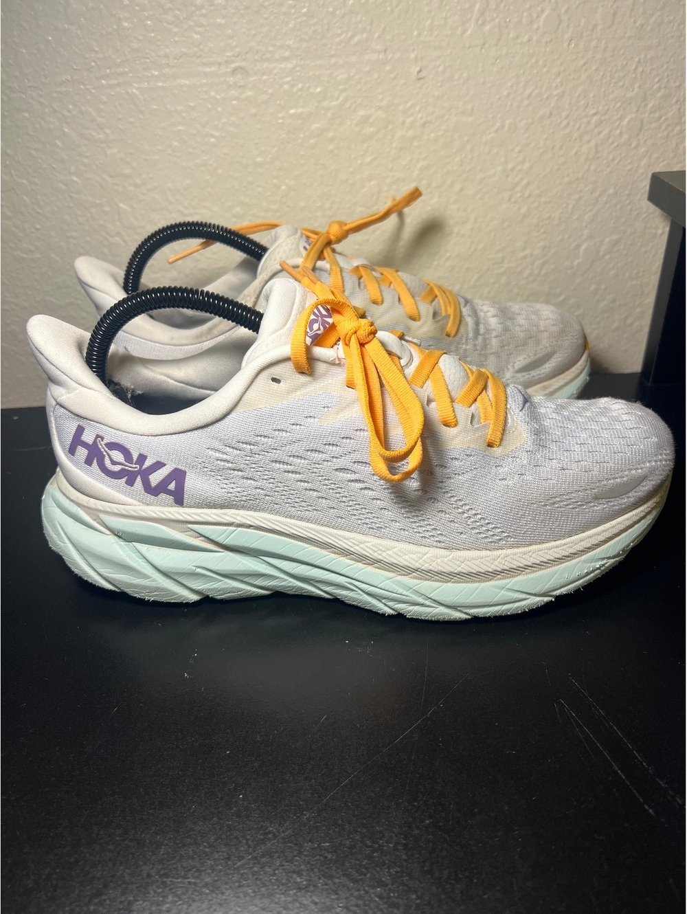 Hoka Clifton 8 White Teal